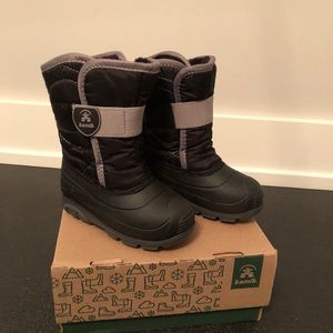 Toddler Black Snow Boots